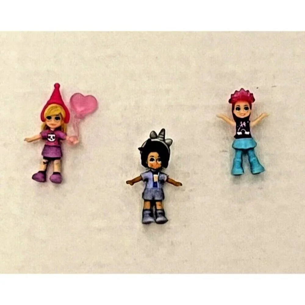 Polly Pocket 3‎ Mini Dolls 6 Mini Accessories Replacement Parts Imaginative Play